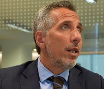 Diego Luciani, Argentine prosecutor who led the case against Cristina Kirchner, during a public appearance.