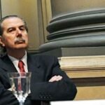 Juan Carlos Maqueda, ex juez de la Corte Suprema de Argentina, en su homenaje de despedida tras cumplir 75 años.