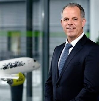 Martín Gauss, ex CEO de AirBaltic, en su última aparición pública tras su repentina salida de la aerolínea letona.